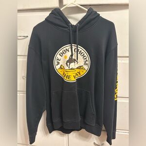 Black Yellowstone Wrangler Hoodie